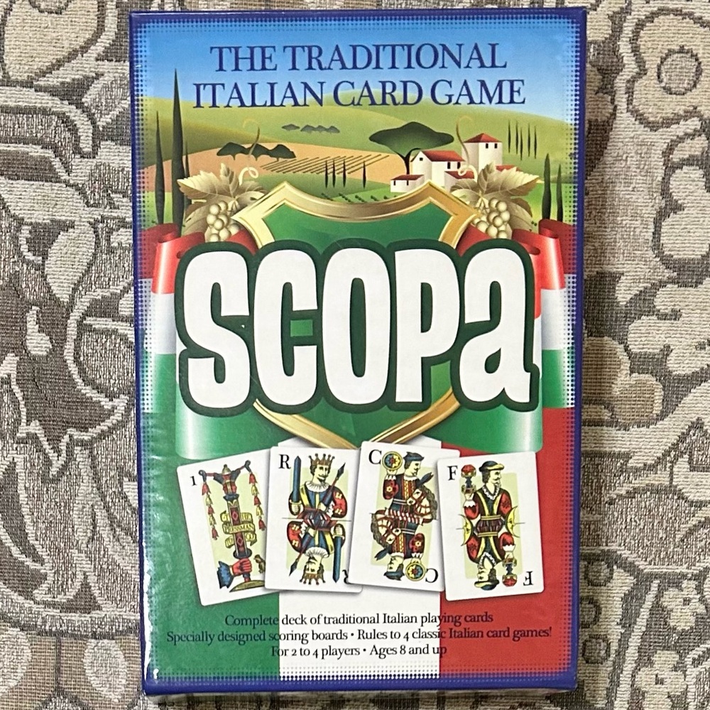 Scopa - The Traditional Italian Card Game - Like New - Cards Still Sealed.